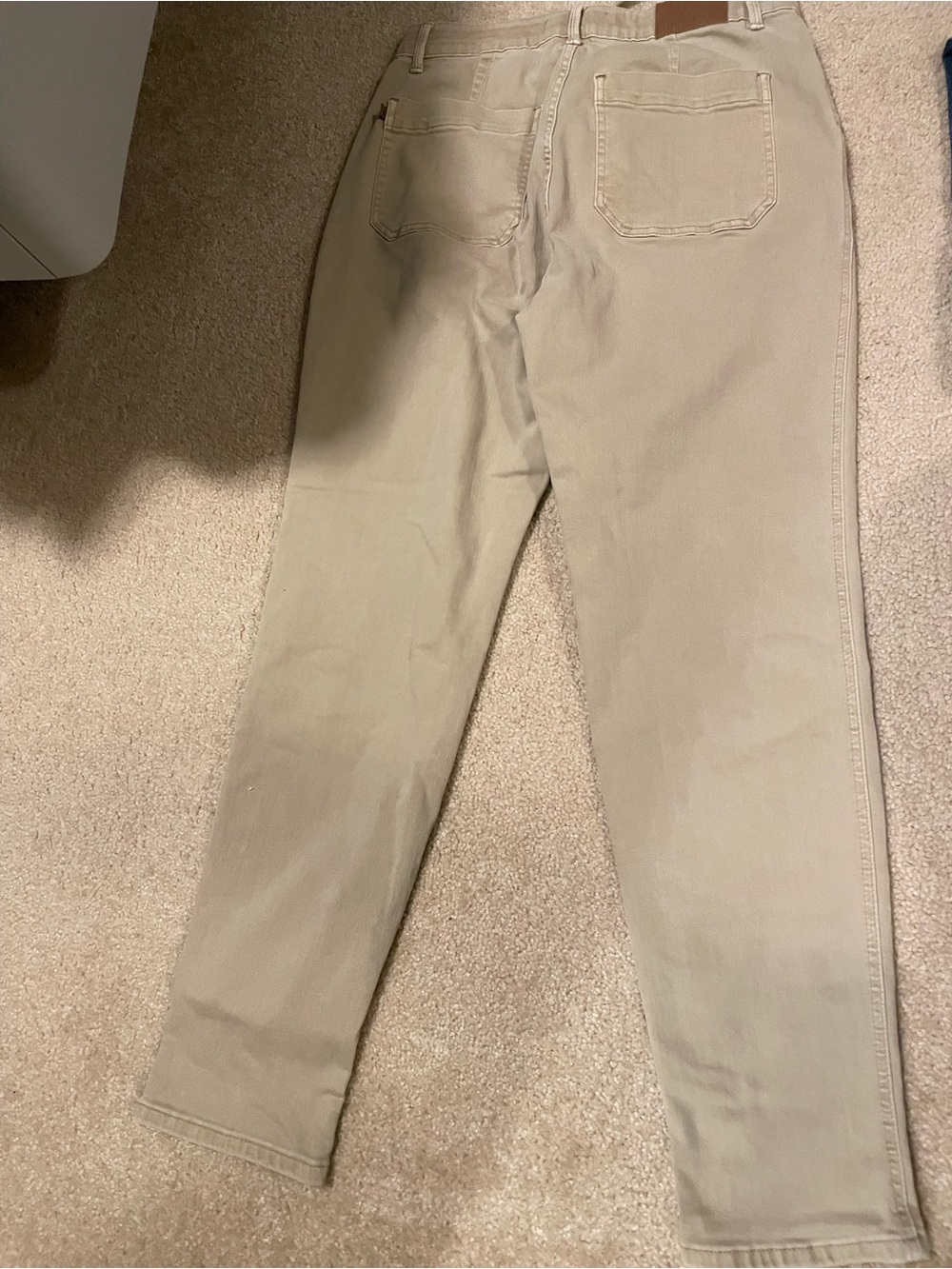 Judy Blue Stretch Twill Pants in Light Khaki - Picture 2 of 3